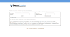 Desktop Screenshot of partners.resumepromotion.com